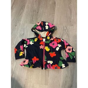 Tea Collection Flowered Peplum Jacket Size 6-9Mo.